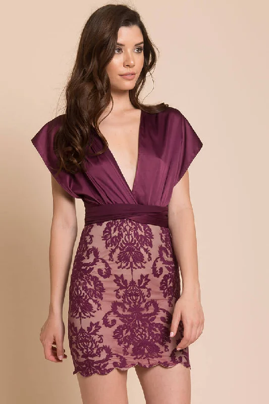 mermaid sundress-Kinsley Cross Back Dress Plum