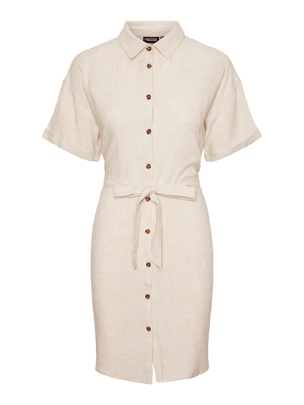 pleated cocktail dress-PCVINSTY Dress - Oatmeal