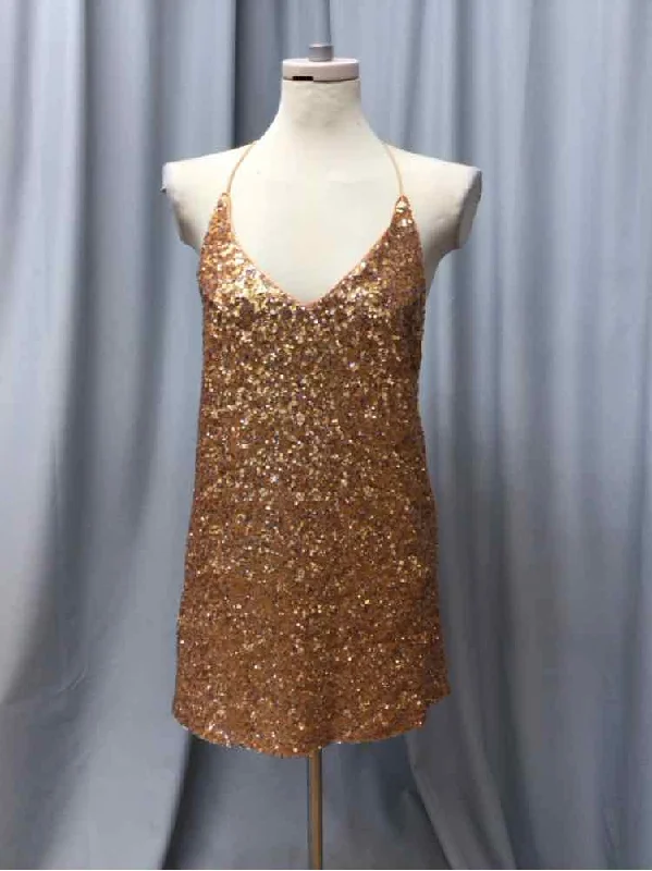 orange cocktail dress-HONEY PUNCH SIZE SMALL Ladies DRESS