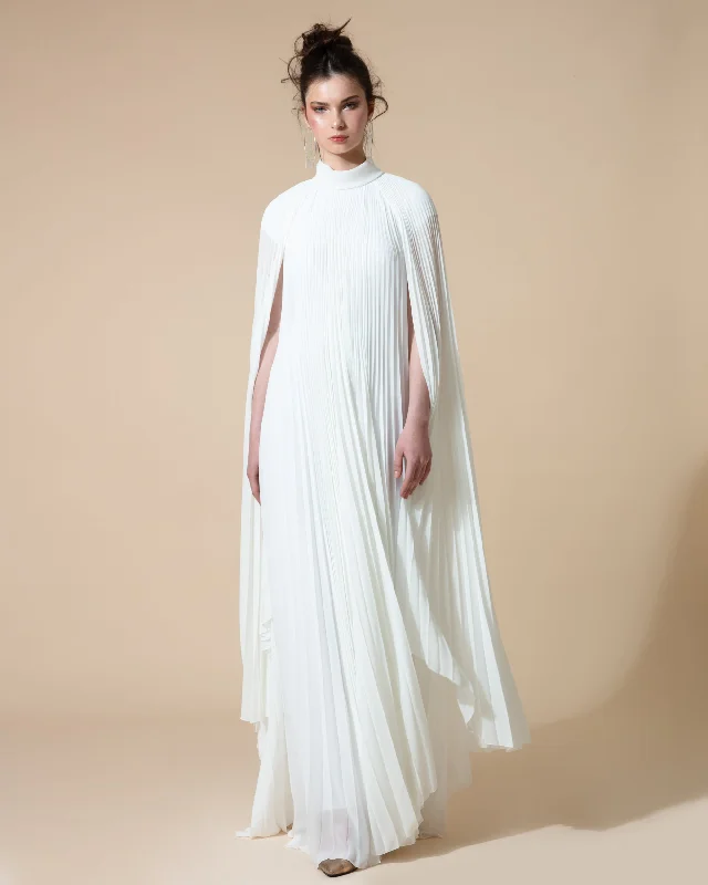 one shoulder sundress-Cape-Like Asymmetrical Kaftan