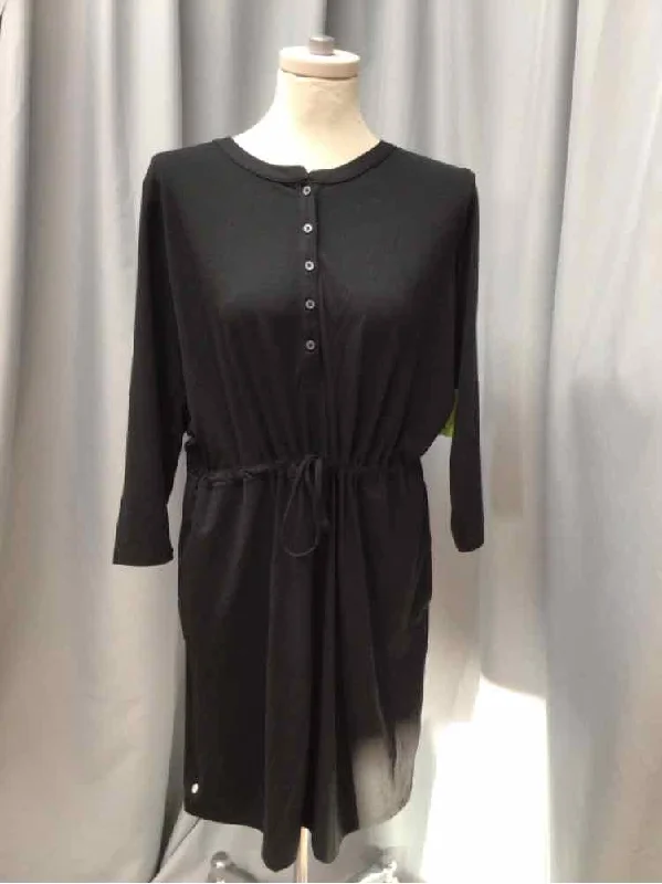 olive green maxi dress-LANDS END SIZE LARGE PET Ladies DRESS