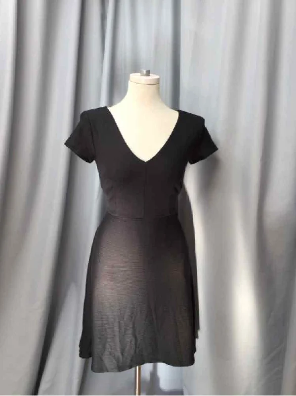 grey satin dress-LOFT SIZE 0 Ladies DRESS