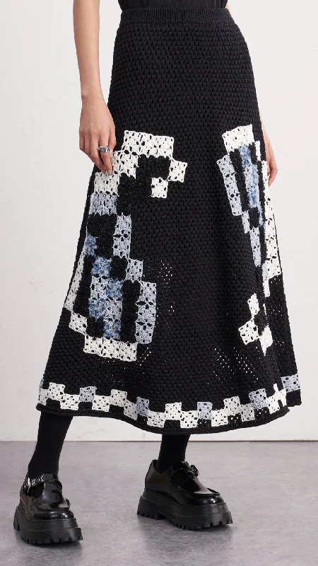 short wrap skirt-Crochet A-Line Skirt