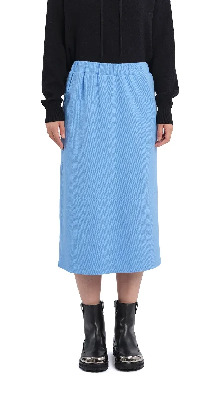 asymmetrical midi skirt-Pencil Split Skirt