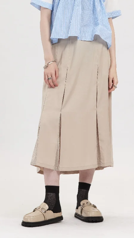 high low pencil skirt-Pleats Skirt